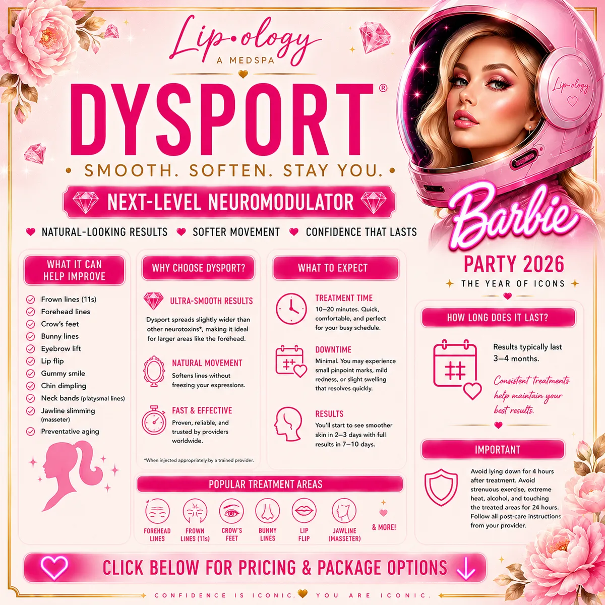 Dysport Packages $3.40/ unit